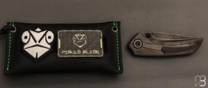 Couteau " Tuna - Standard 1 " par Poikiloblade - Carbone Woodgrain et Bohler M398