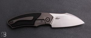  Couteau " UNNAMED#01 SILVER " David Lespect par WE KNIFE