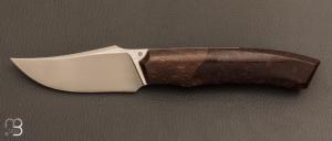   Couteau " custom " de Berthelemy Gabriel - La Forge Agab - Micarta WWII et RWL34
