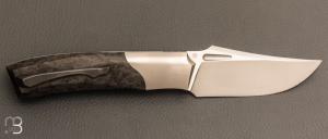 Couteau " custom " de Berthelemy Gabriel - La Forge Agab - Fibre de carbone et RWL34