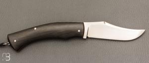 Couteau " custom " par Philippe Lemonnier - Fibre de carbone et lame en RWL34 