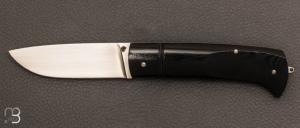 Couteau " custom slipjoint " G10 et lame en RWL34 par Philippe Lemonnier