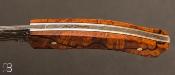 Couteau damas et bois de fer debout d'Arizona de Alain & Joris Chomilier