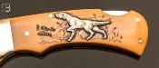 Couteau de poche Puma "Chien de chasse et canards"