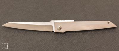 Couteau de poche à friction de Tõnu Arrak - Titane et 14c28N