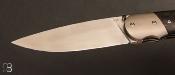 Couteau de poche custom "Alicanto" par Eric Albarado - Fibre de carbone et RWL34