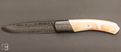 Couteau droit semi intégral " 1820 Berthier " par Anthony Brochier 