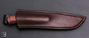    Couteau droit par Anthony Brochier - Tasmanian Blackwood et damas
