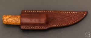  Couteau " fixe " Nordique Custom de Erik Markman - Bouleau de carélie 
