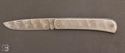  Couteau  "  full damas " custom slipjoint par Eric Albert