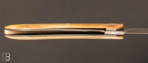 Couteau " custom " liner-lock damasteel®  par Emmanuel Lebrun