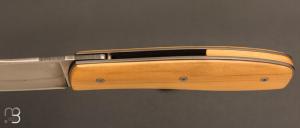 Couteau " liner lock " custom de David Lespect - Buis et C105