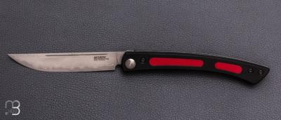   Couteau pliant " steak folding knife Edition limitée " par MCUSTA - aluminium et VG-10 Damas