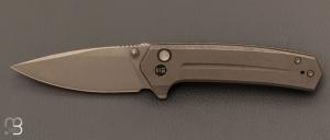 Couteau  "  Culex WE21026B-1 " WE KNIFE - Gray Titanium et CPM 20CV