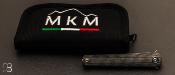 Dague pliante MKM Flame Light micarta noir- MKFL02LBC