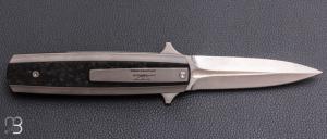   Dague pliante " PIC Prototype " de Jean Baptiste Leveque  par Maxknives