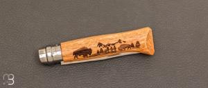 Couteau Opinel N ° 08 ANIMALIA AMERICA - Bison