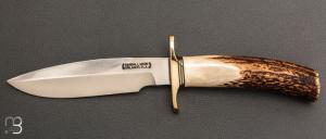   RARE - Couteau  Combat Companion RKSA 142/259 par Randall - Bois de cerf