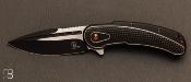 Couteau " Bodega " par Steelcraft - Todd Begg design - Satin black blade - Diamond Handle