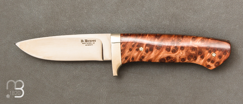 Couteau fixe Loupe de Sequoia par Devon Beaver n°8