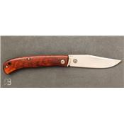 Wood Slack folding knife by Raphaël Durand 01BO069