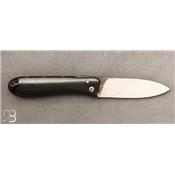 Black horn Ormeau Piedmontese folding knife