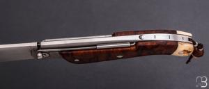   Couteau " Bohémien T-Lock " par Tony Ruot - Bois de fer et RWL34