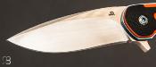 Couteau "Kampachi" tactique custom Liner-lock flipper par JD Van Deventer 