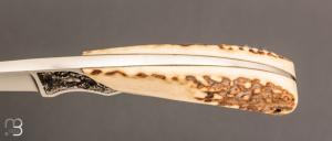  Couteau droit par Charles Roulin - Cerf