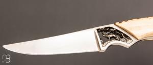  Couteau droit par Charles Roulin - Cerf