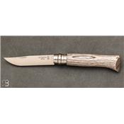 Couteau Opinel N°08 Bouleau Lamellé Gris