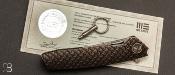 Couteau pliant WE KNIFE Damasteel Limited Edition tanto 604DST 