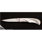 Couteau de poche en nacre par Wolfgang Loerchner