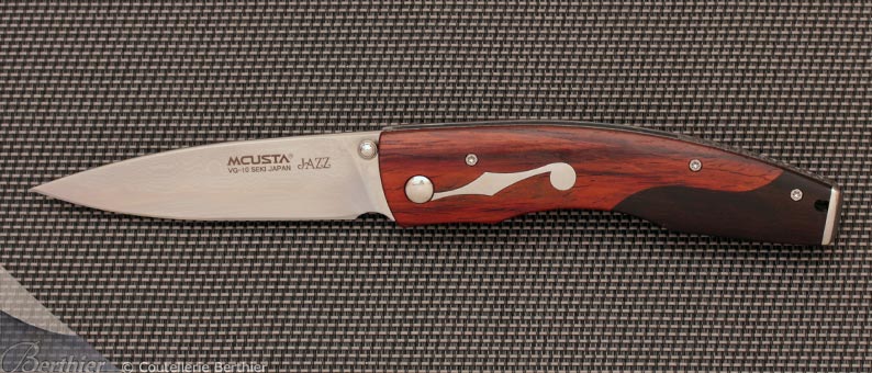 Couteau pliant MC-171D Jazz cocobolo ébène et damas par MCUSTA