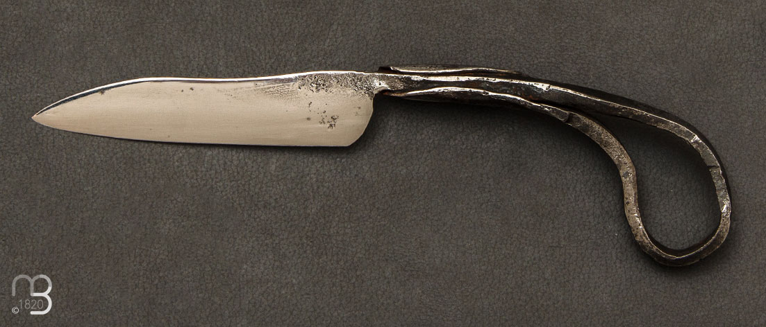 Couteau de cou brut de forge par Fred Perrin