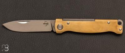 Couteau Bker Plus Atlas slipjoint Laiton - 01BO853