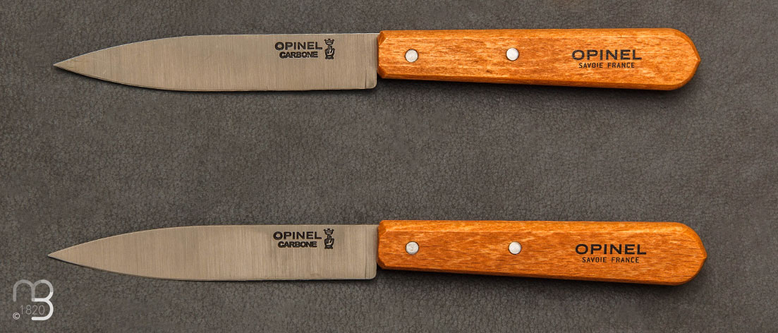 Couteaux Opinel office 102 carbone - coffret de 2