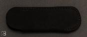   Etui cuir noir pour couteau de poche