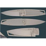 Couteau de poche Gentleman Folder carbone blanc