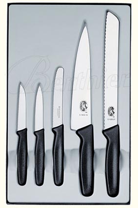 Coffret 5 couteaux noirs REF HB_5.1163.5