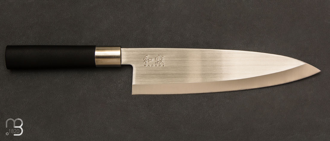 Couteau Japonais KAI Wasabi Black - Deba 21 cm - 6721D