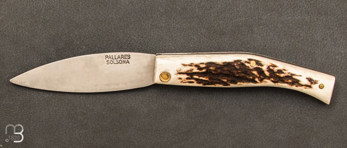 Couteau Pallarès Solsona Cran forcé bois de cerf - XC75