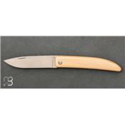 Boxwood Fileworked 2-pins Nautilys folding knife