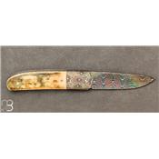 Couteau liner en mammouth par André Thorburn