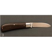 Couteau de poche Zulu Spear brown canvas micarta par Reese Bose