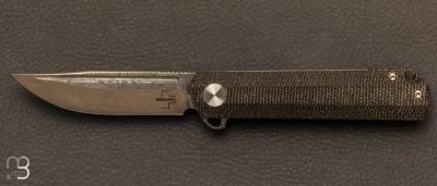 Couteau Böker Plus "Cataclyst Green Damascus"  - 01BO478DAM