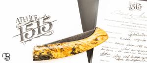 Couteau  " 1515 collection Globetrotter " par Manu Laplace - Erable négundo stabilisé