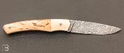 Couteau " 1820 " lame damas - 200 ans Maison Berthier