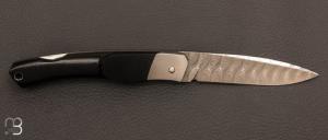  Couteau  "  1820 Berthier " par Charles Bennica - G10 et Damasteel