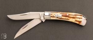    Couteau " 2 Blades Trapper Slip Joint " par Enrique Pena - Mammouth